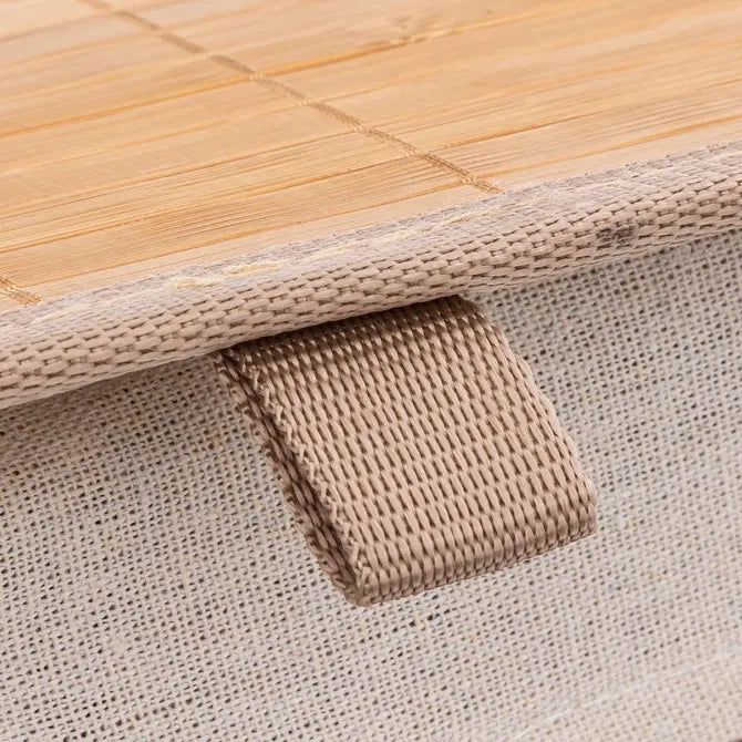 Coș de rufe 5five Blackflora, Bambus, 60 l