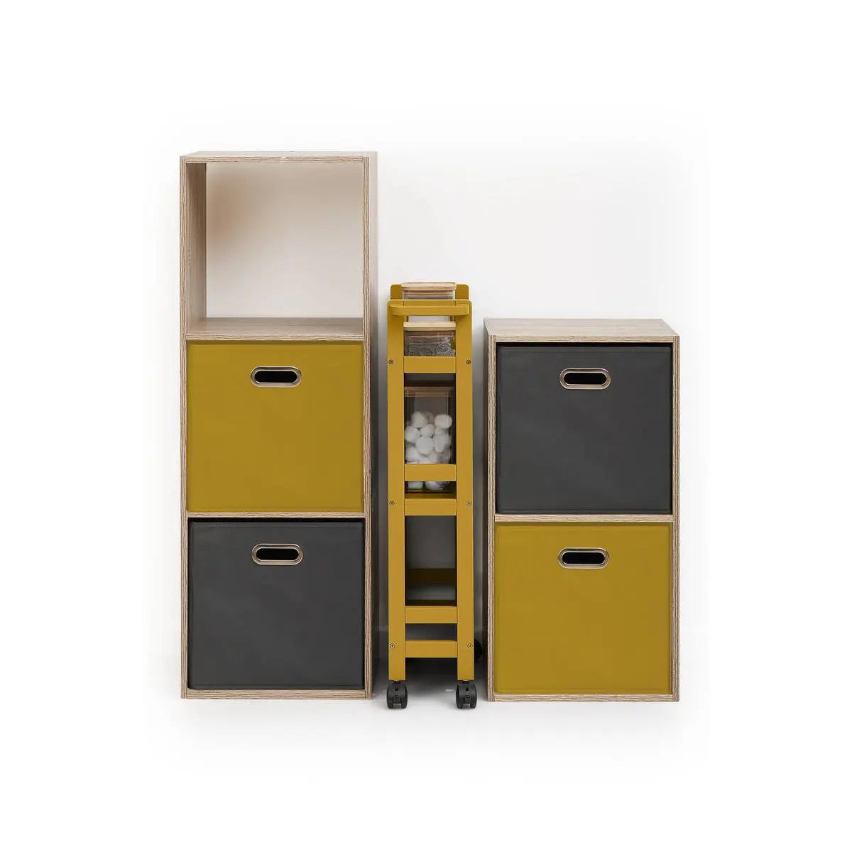 Raft pe roți 5five Colors, raft multifuncțional pentru baie și casă