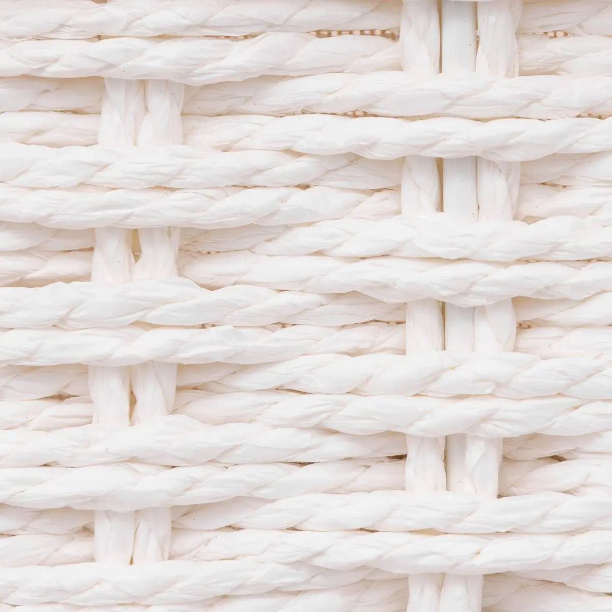 Set de 2 coșuri de depozitare 5five Costa, Hârtie și bumbac, Alb