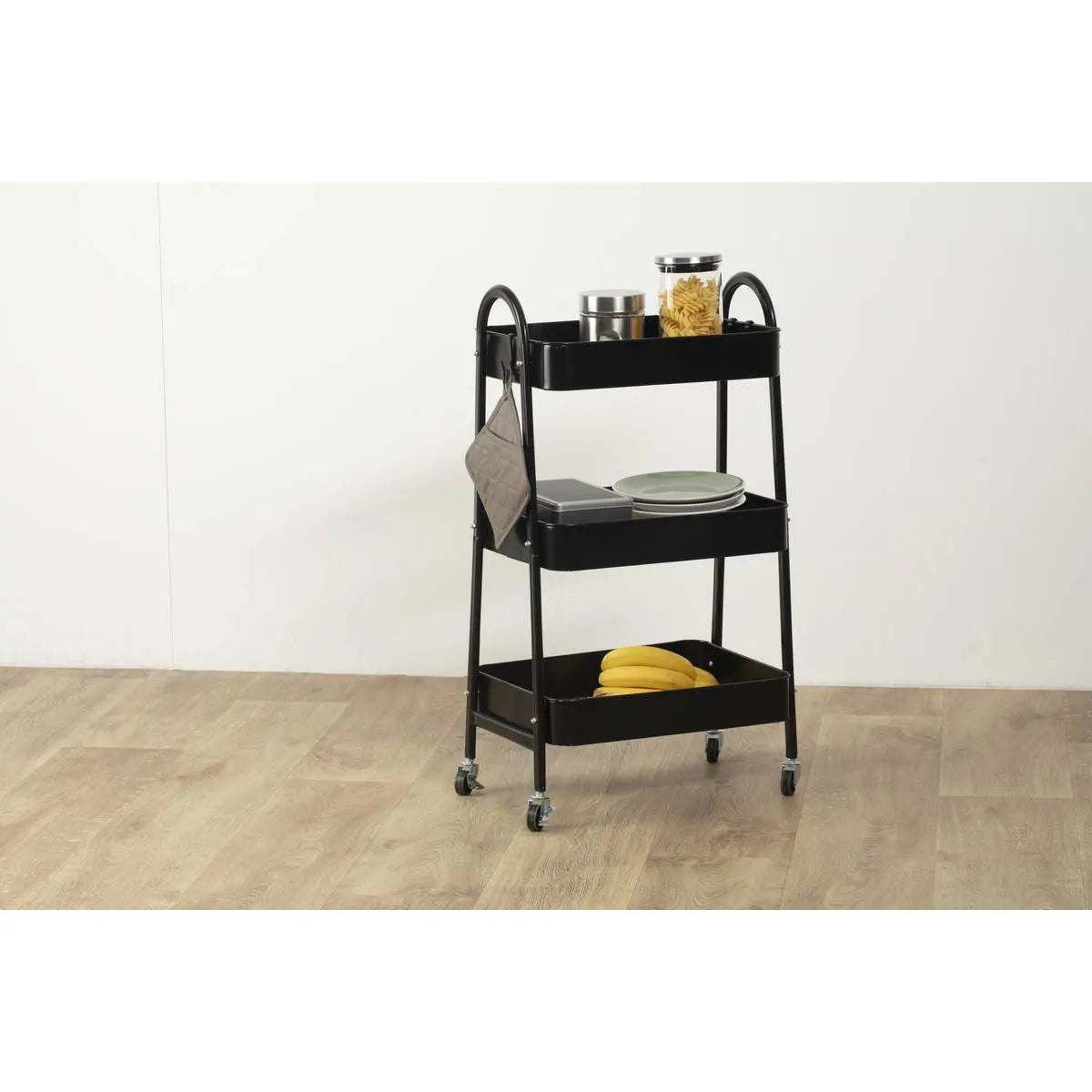 Cărucior de bucătărie 5five, Metal, 3 niveluri, Mic