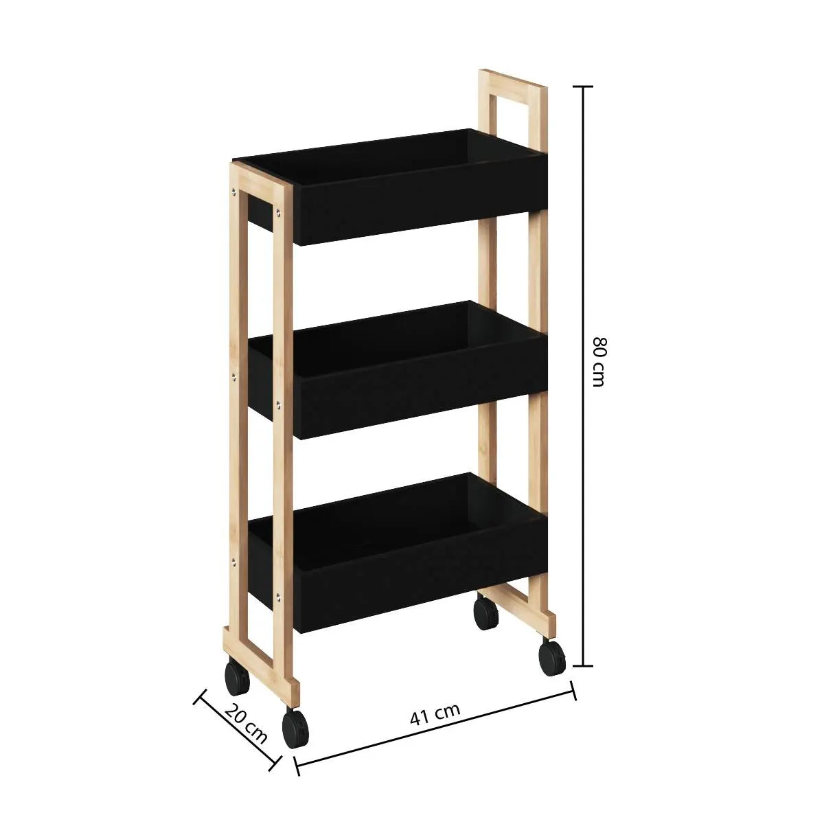 Етажерка на колела 5five Natureo, 3 нива