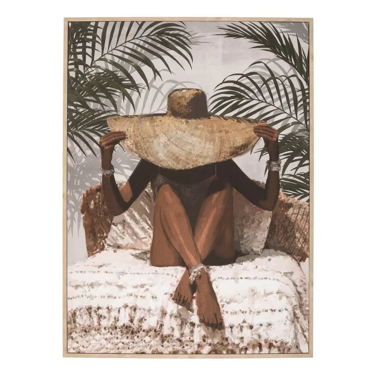 Tablou înrămat atmosferă Eliane, Imprimeu pe pânză 58x78 cm