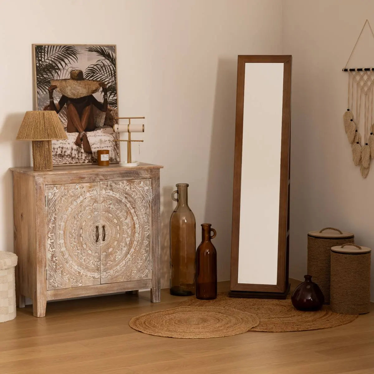 Tablou înrămat atmosferă Eliane, Imprimeu pe pânză 58x78 cm