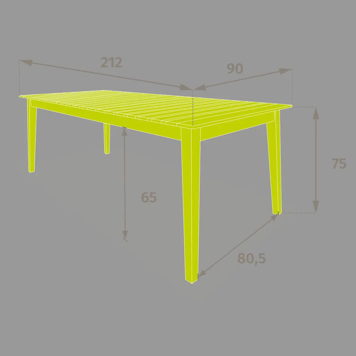 Masă de grădină Hesperide Tiwi, AKation, 10 locuri