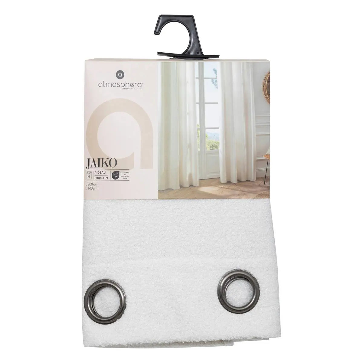 Atmosfera de perdea din imitatie de piele Jaiko, 140x260 cm, Bouclé