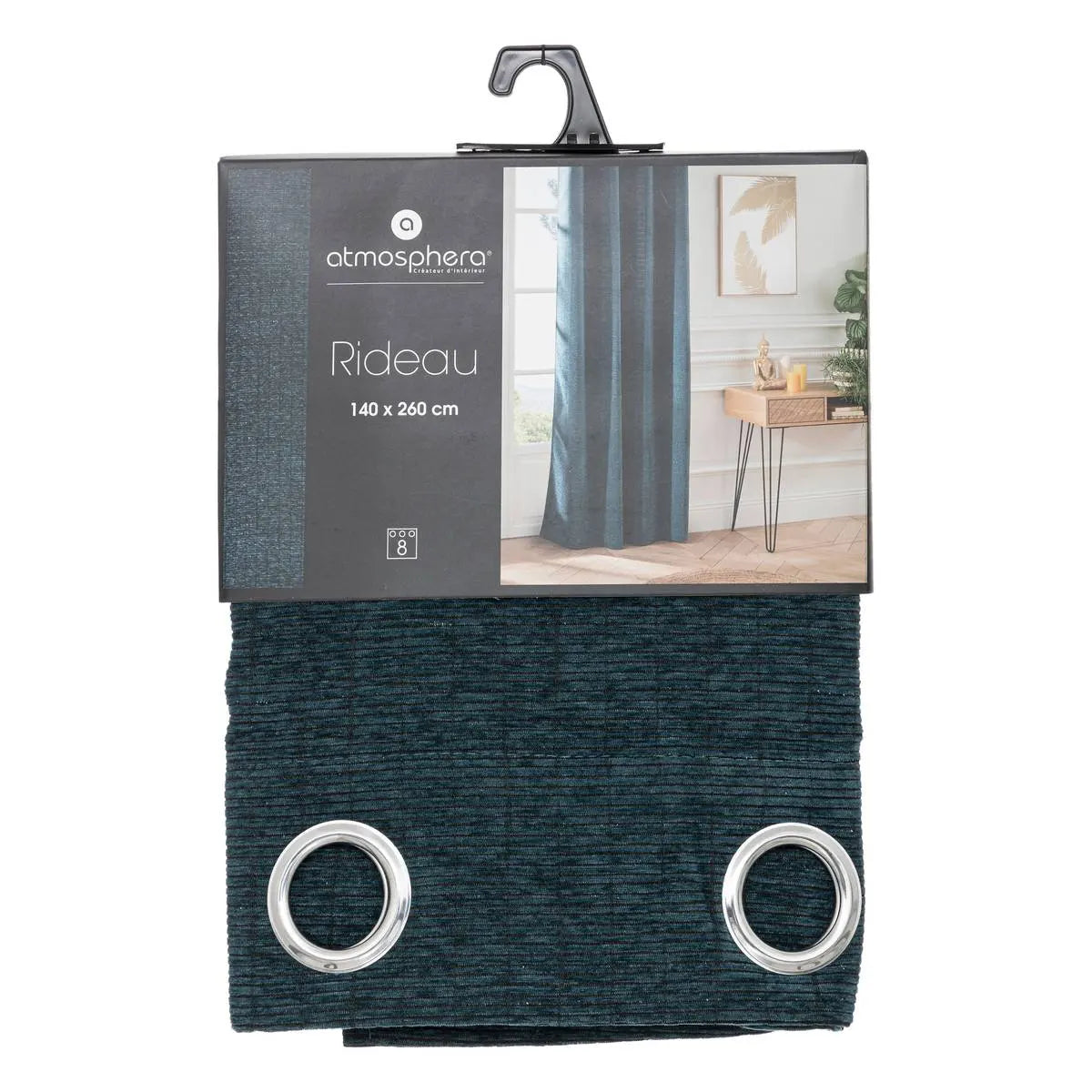 Perdea Atmosferă Jiling, Chenille și lurex, 140x260 cm