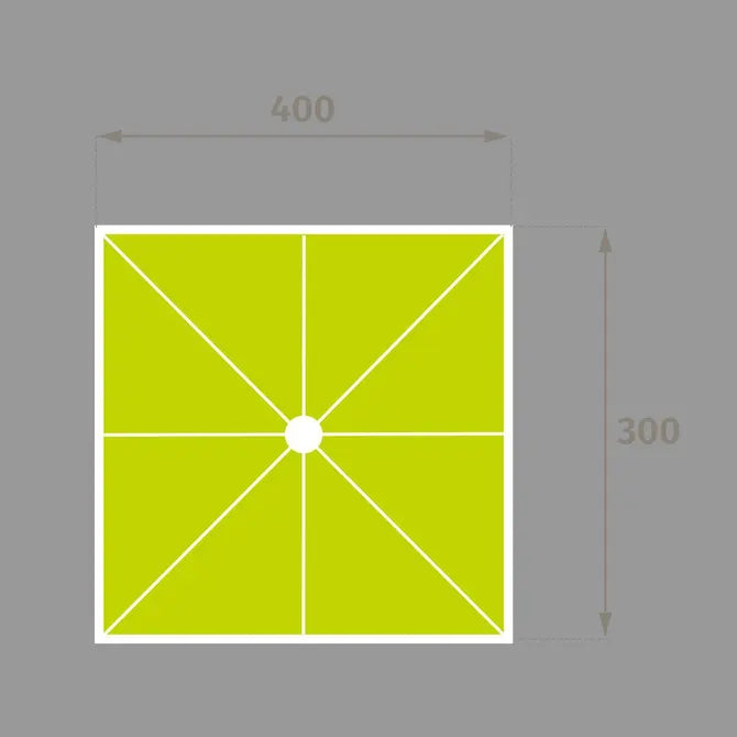 Резервно платно за чадър Hesperide Melhia Multi-layer, Olefin, Антрацит, 4x3 m
