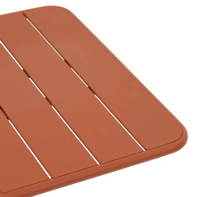 Masă pătrată de grădină Hesperide Phuket, portocalie