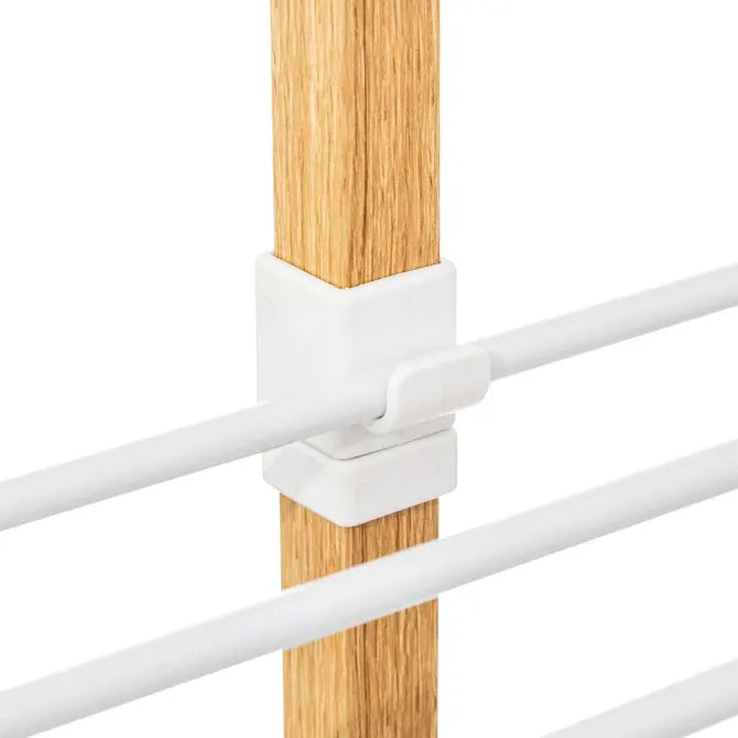 Uscător de rufe 5five Turn cu efect de lemn, efect metalic de lemn, 40 m