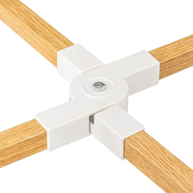 Uscător de rufe 5five Turn cu efect de lemn, efect metalic de lemn, 40 m