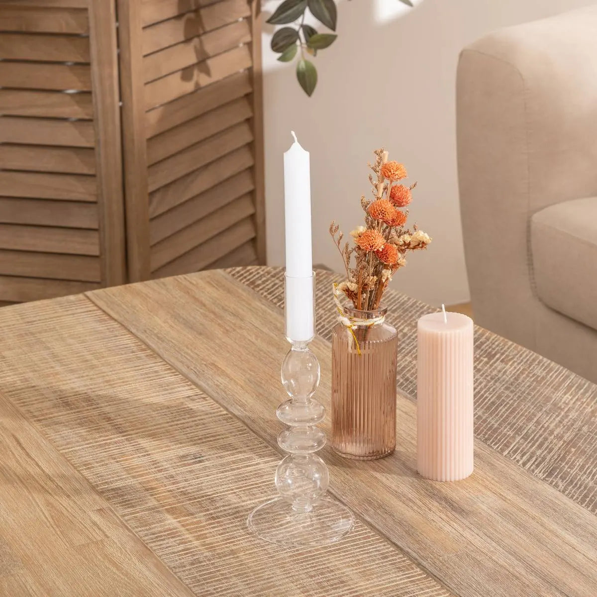 Sfeșnic Atmosphera Bubble, Sticlă, 22 cm