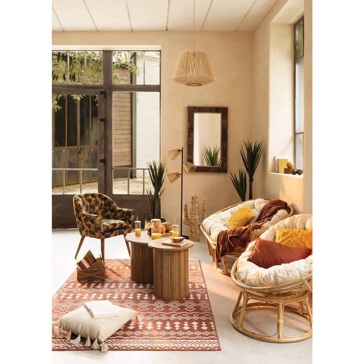 Lampion atmosphere Giada, Metal, Negru, 150 cm