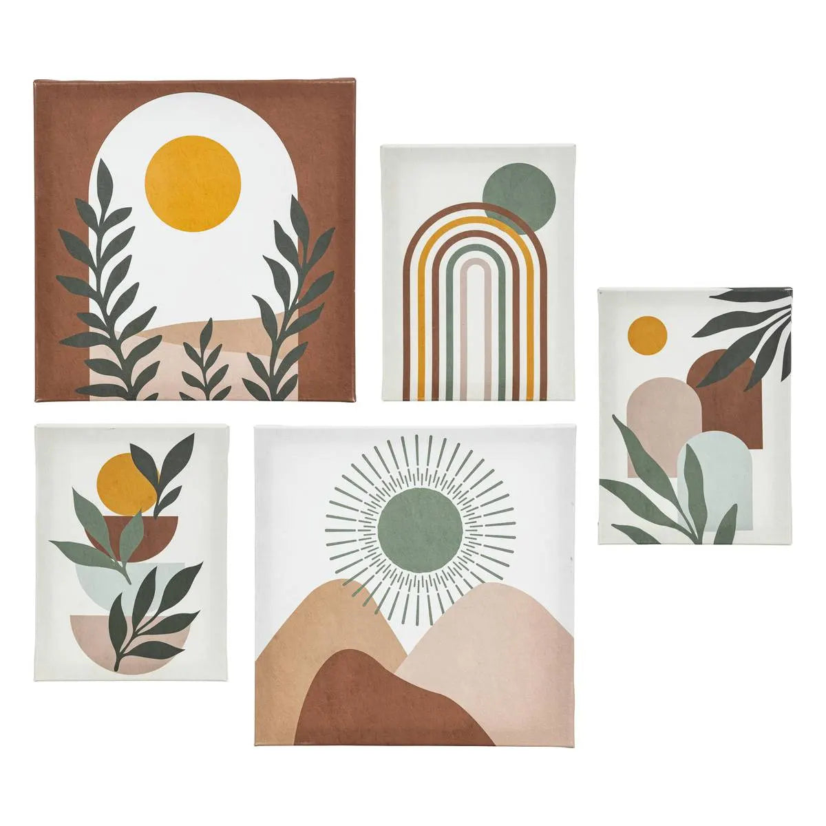 Tablou înrămat Atmosphera Cynthia, Soare, Set de 5