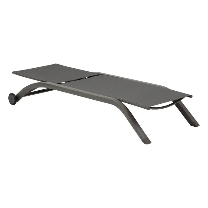 Сгъваем шезлонг с колелца Hesperide Jimani, Алуминий, Регулируем