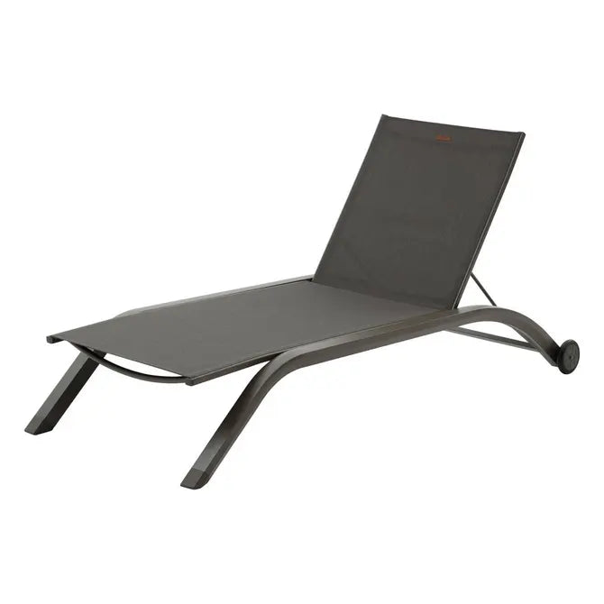 Шезлонг с колелца Hesperide Jimani, Алуминий, 77 cm, Мока/Пралине