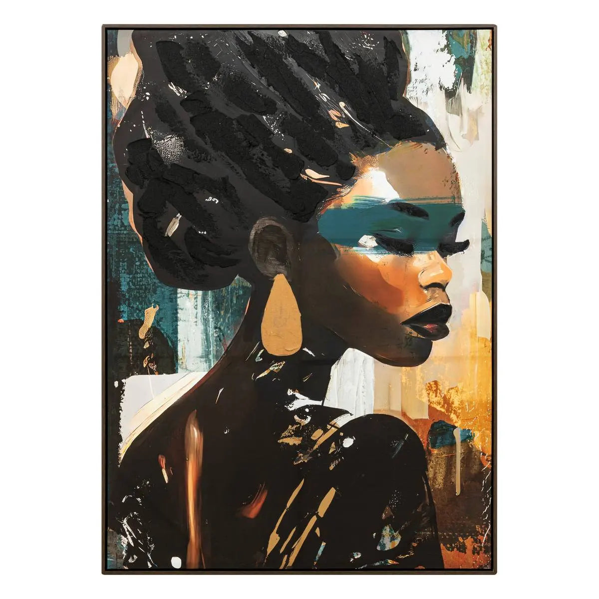 Pictură înrămată atmosferă Isia, Pânză pictată 100x140 cm