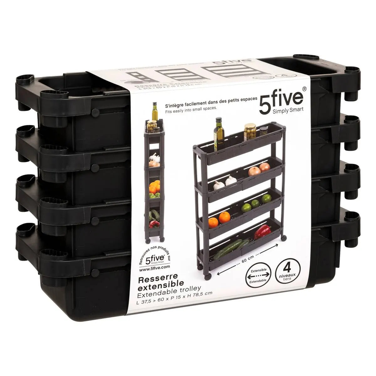 Cărucior de bucătărie 5five, 4 niveluri