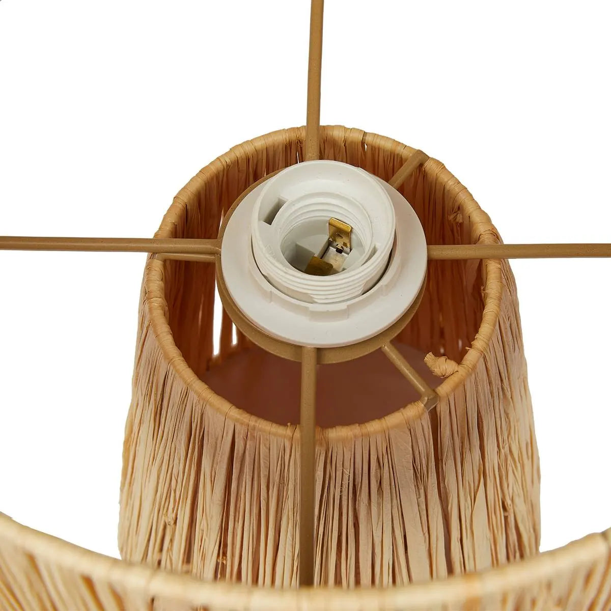 Lampă de masă Atmosphere Orange, 34 cm, Rafie