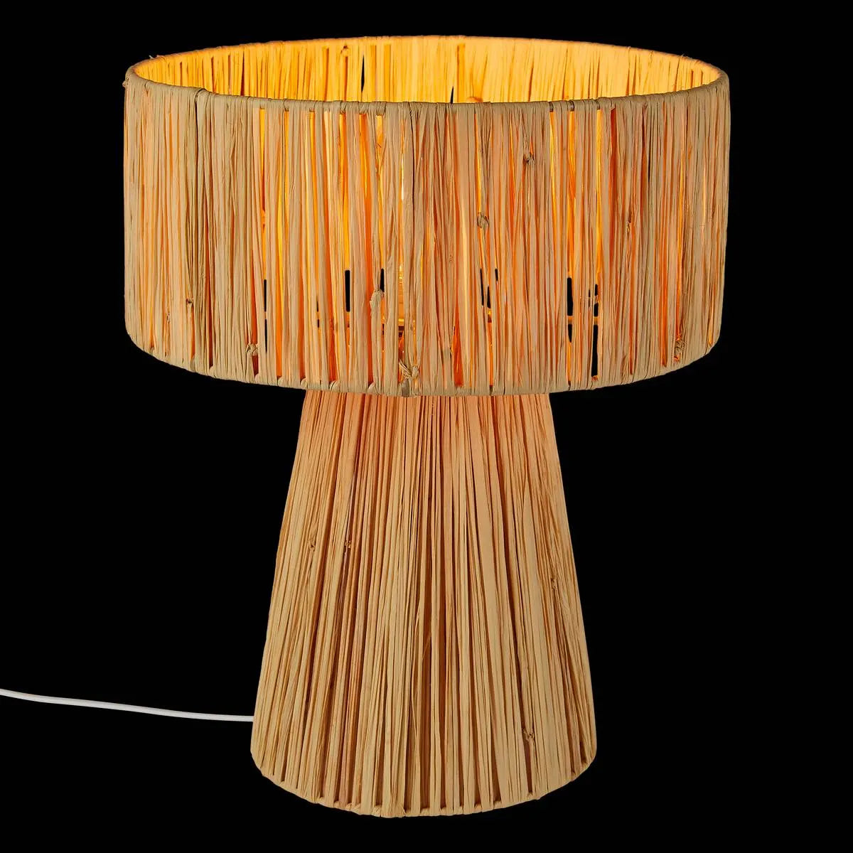 Lampă de masă Atmosphere Orange, 34 cm, Rafie