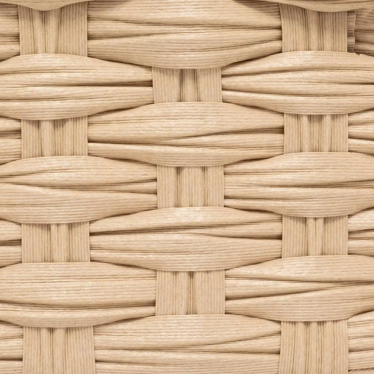 Set de 3 coșuri de depozitare 5five Tresse, PE, Înalte, Bej