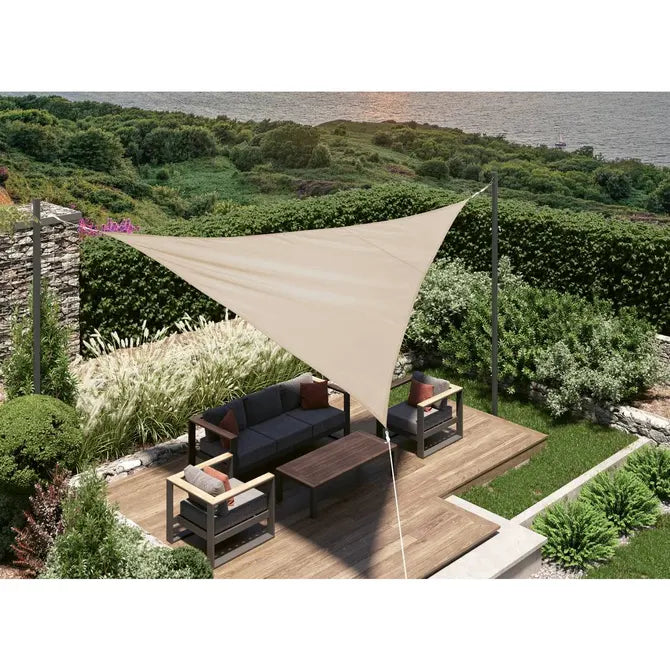 Слънцезащитно платно Hesperide Curacao Solar, Триъгълно, Пшеница