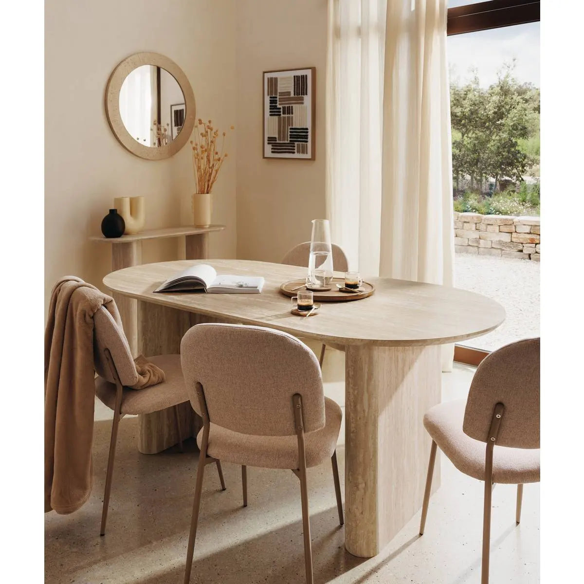 Oglindă de atmosferă Anaya, rășină, Ø78 cm