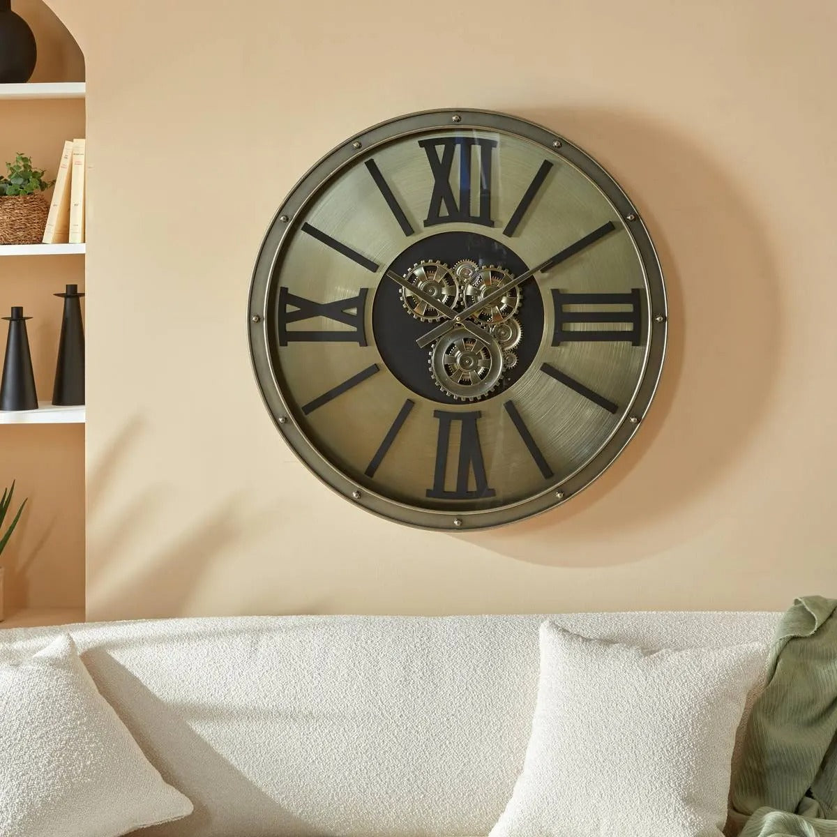 Ceas de perete Atmosphera Parker, Mecanism, Ø80 cm, Metal