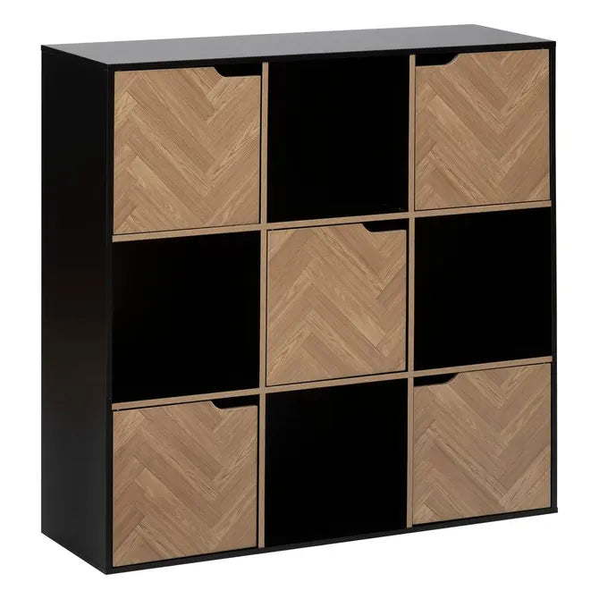 Рафт 5five Mix'n Door Chevrons, 9 отделения, Черен