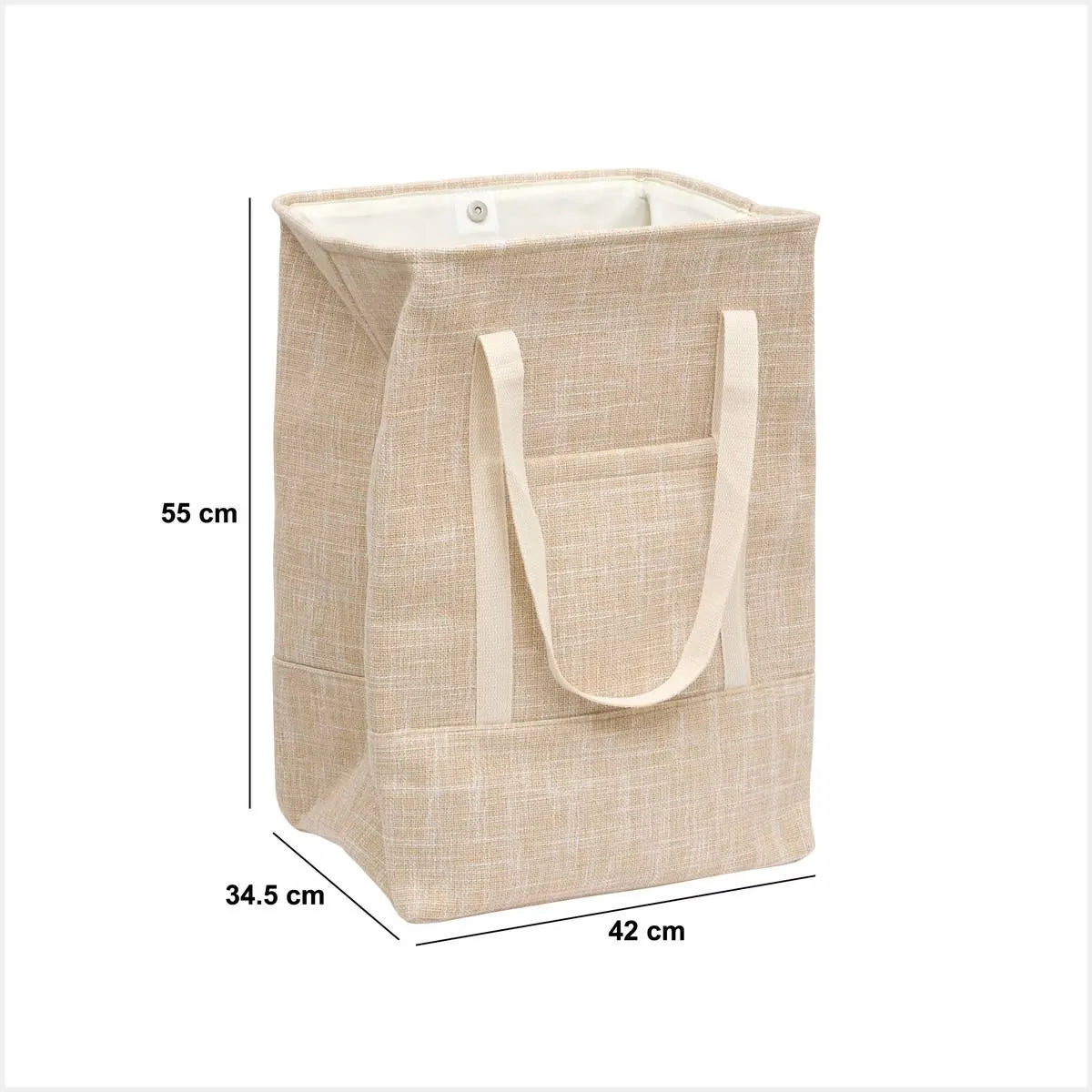 Coș de rufe 5five, Material textil, 70 l, Bej