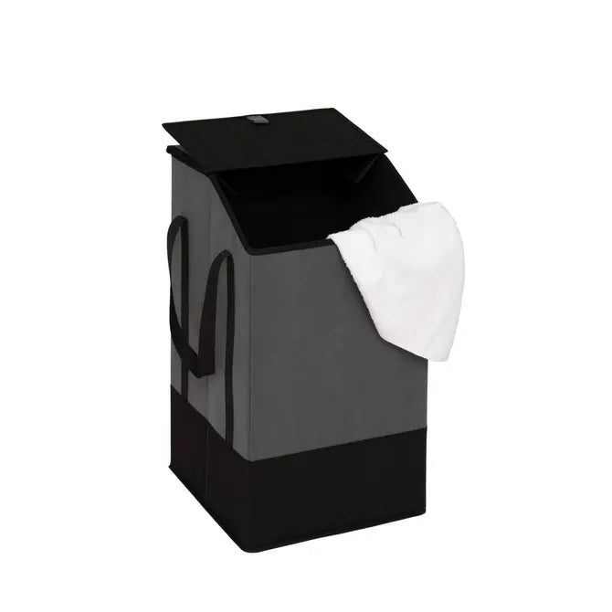 Coș de rufe 5five, Poliester, Bicolor, 45 l