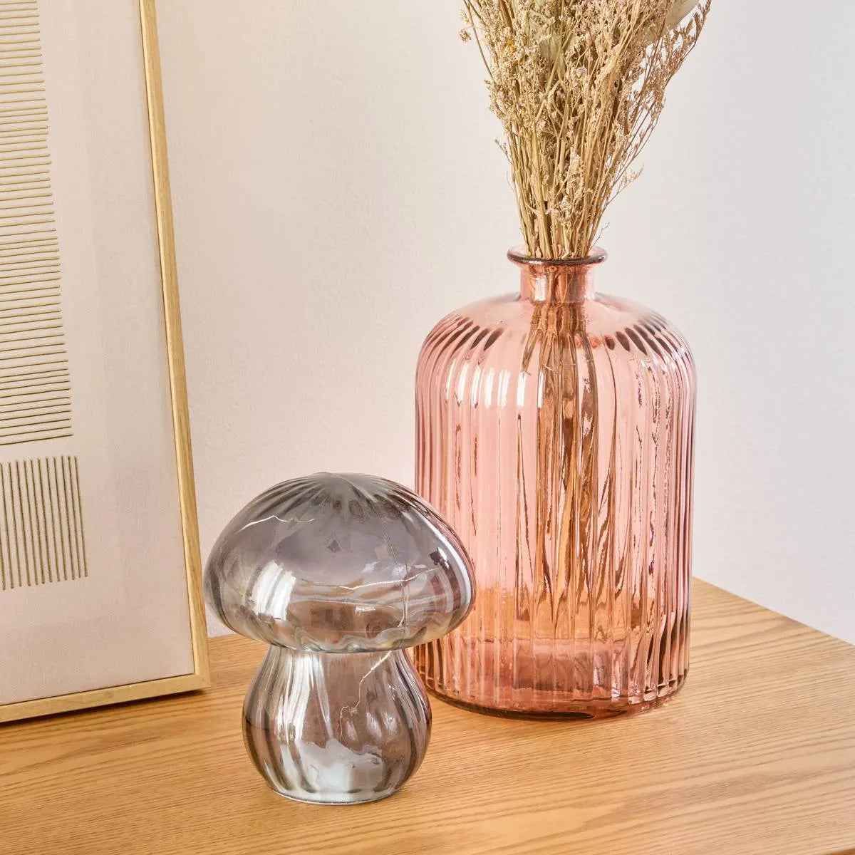 Figurină decorativă Atmosphera Toamnă, Sticlă, 16 cm, Asortate