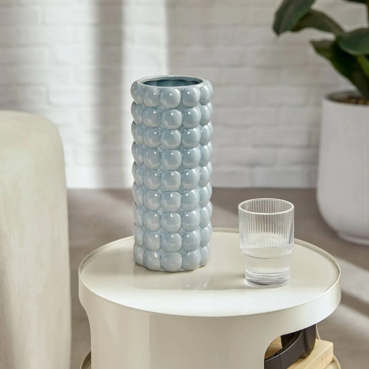 Vază Atmosphera Sky, Ceramică, Asortate, 23 cm