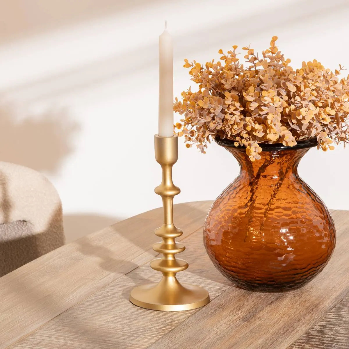 Sfeșnic cu atmosferă, Metal, 26 cm