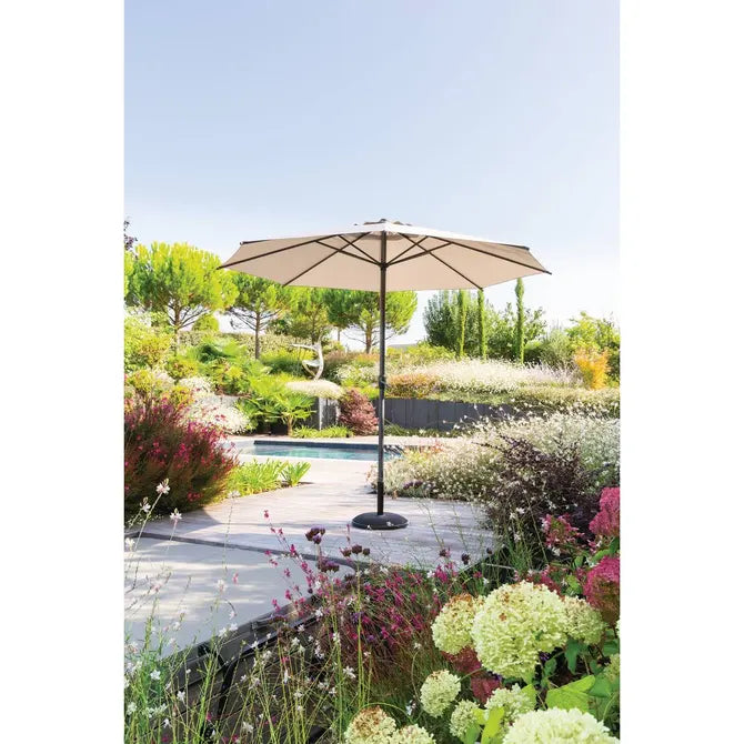 Прав накланящ се чадър Hesperide Loompa, Таупе, 3 m