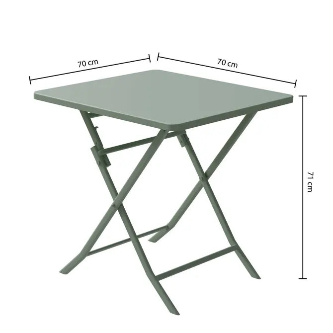 Градинска квадратна маса Hesperide Greensboro,70x70x71 cm
