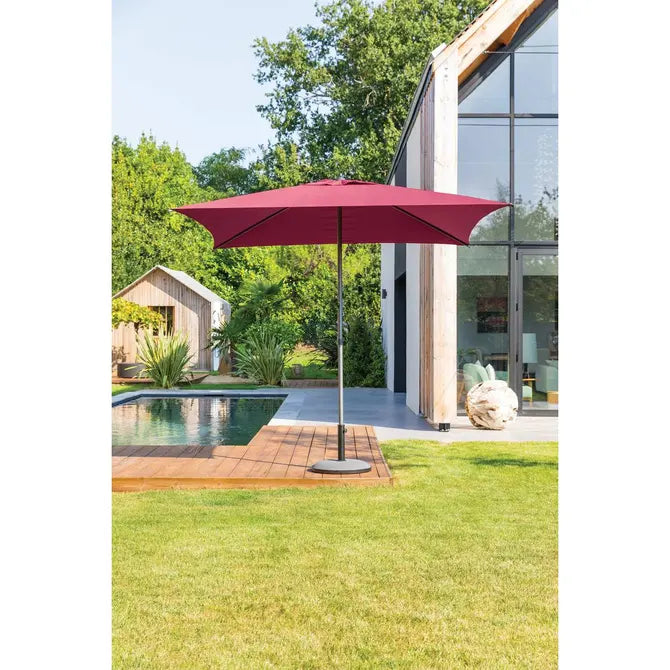 Прав накланящ се чадър Hesperide Soya, Бордо, 2.5x2.5 m