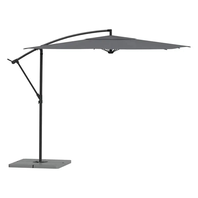 Градински чадър със странична стойка Hesperide Manoa, Цвят Шисти, 2.5x2.5 m