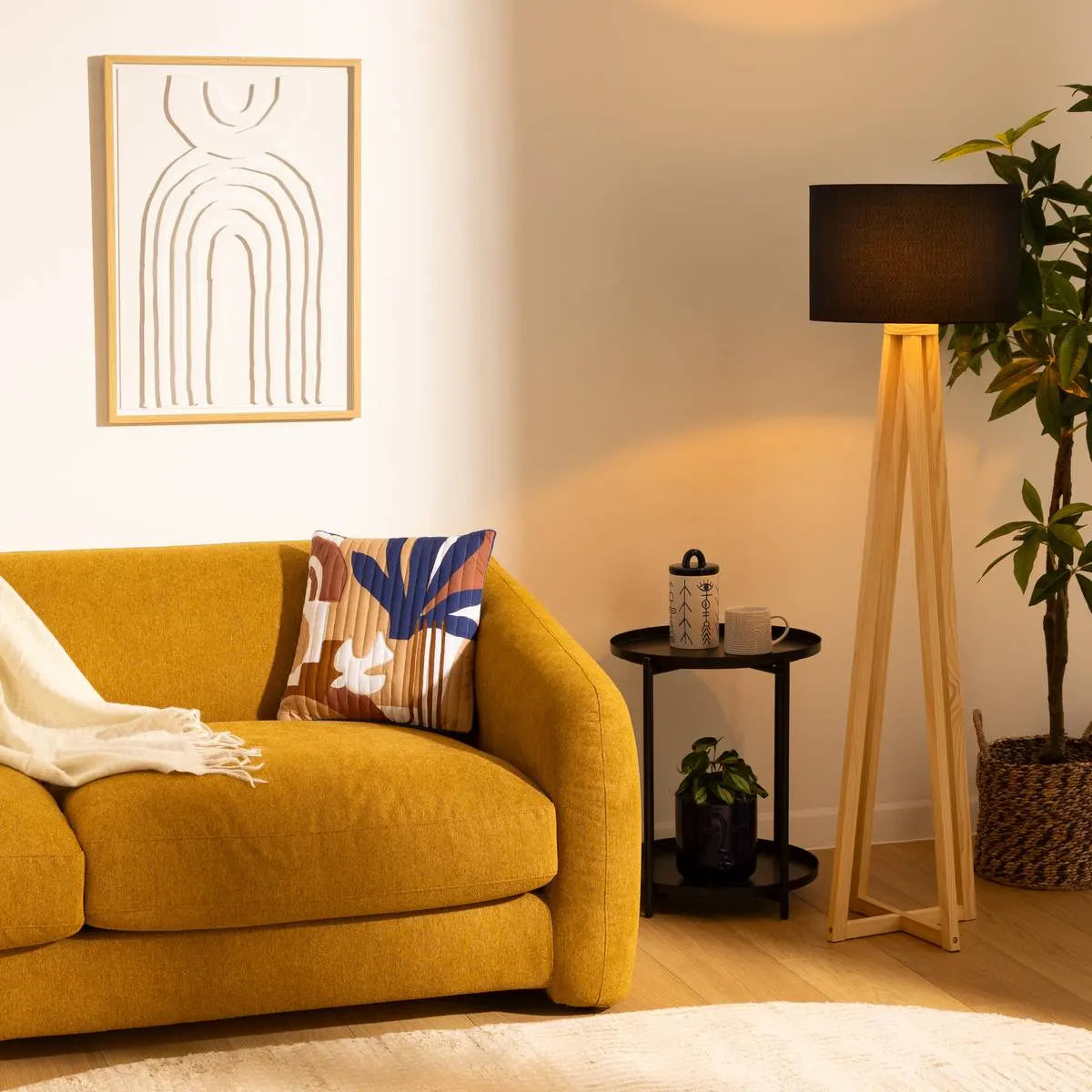 Lampion atmosphera Molu, Lemn, 141 cm