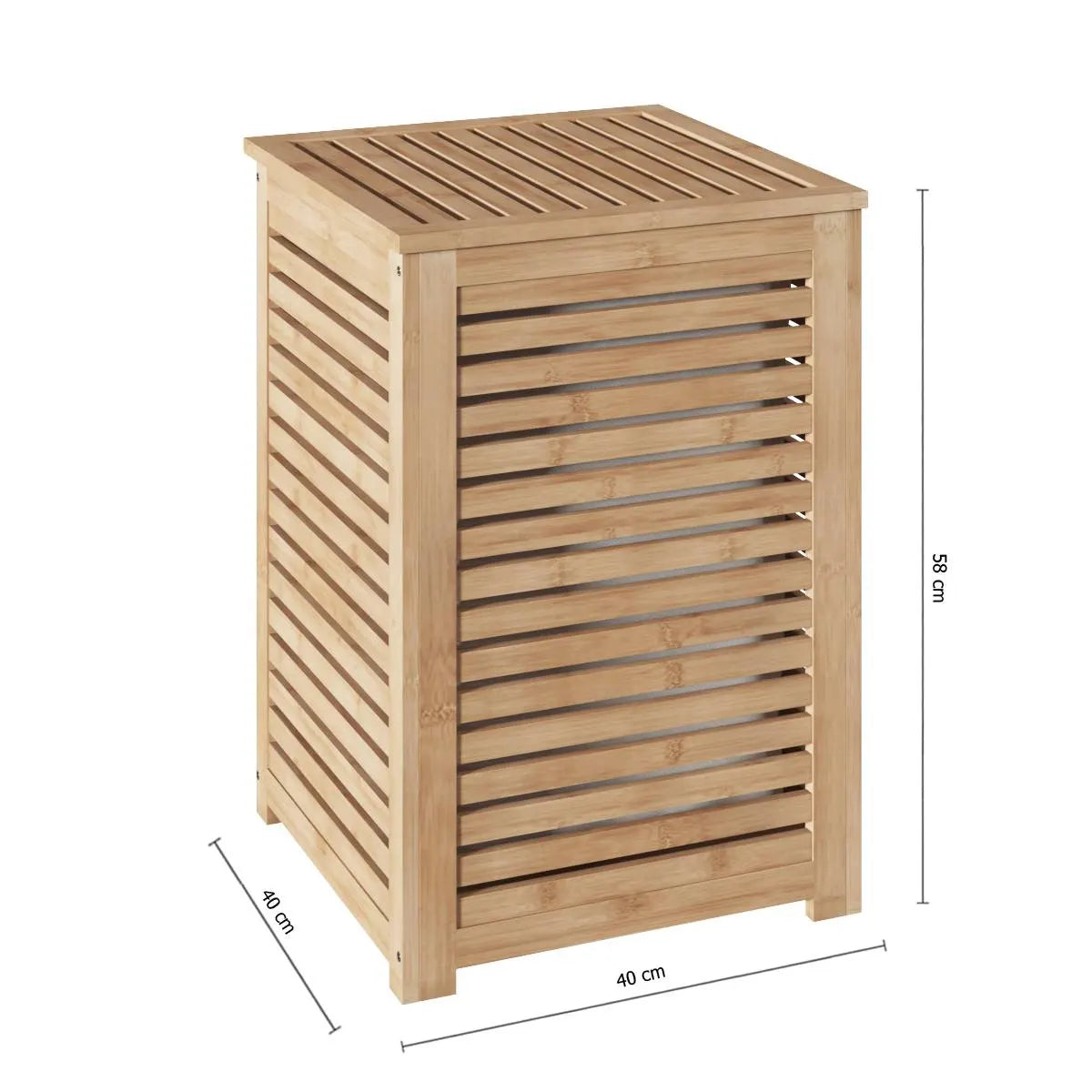 Coș de rufe 5five Sicla, Bambus, 65 L