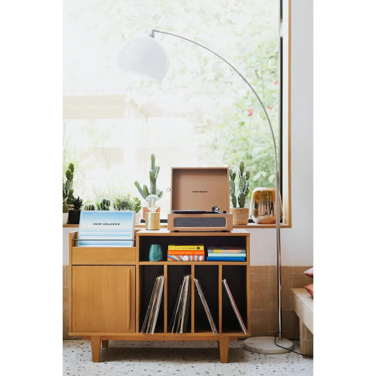 Lampion atmosphere Geda, Metal, Alb, 185 cm