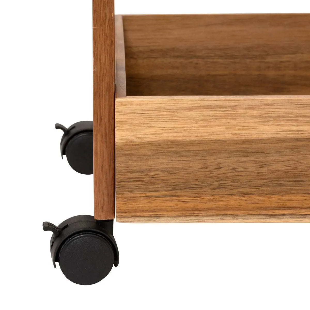 Cărucior de bucătărie 5five, Acacia, 3 niveluri, 40x31x85 cm