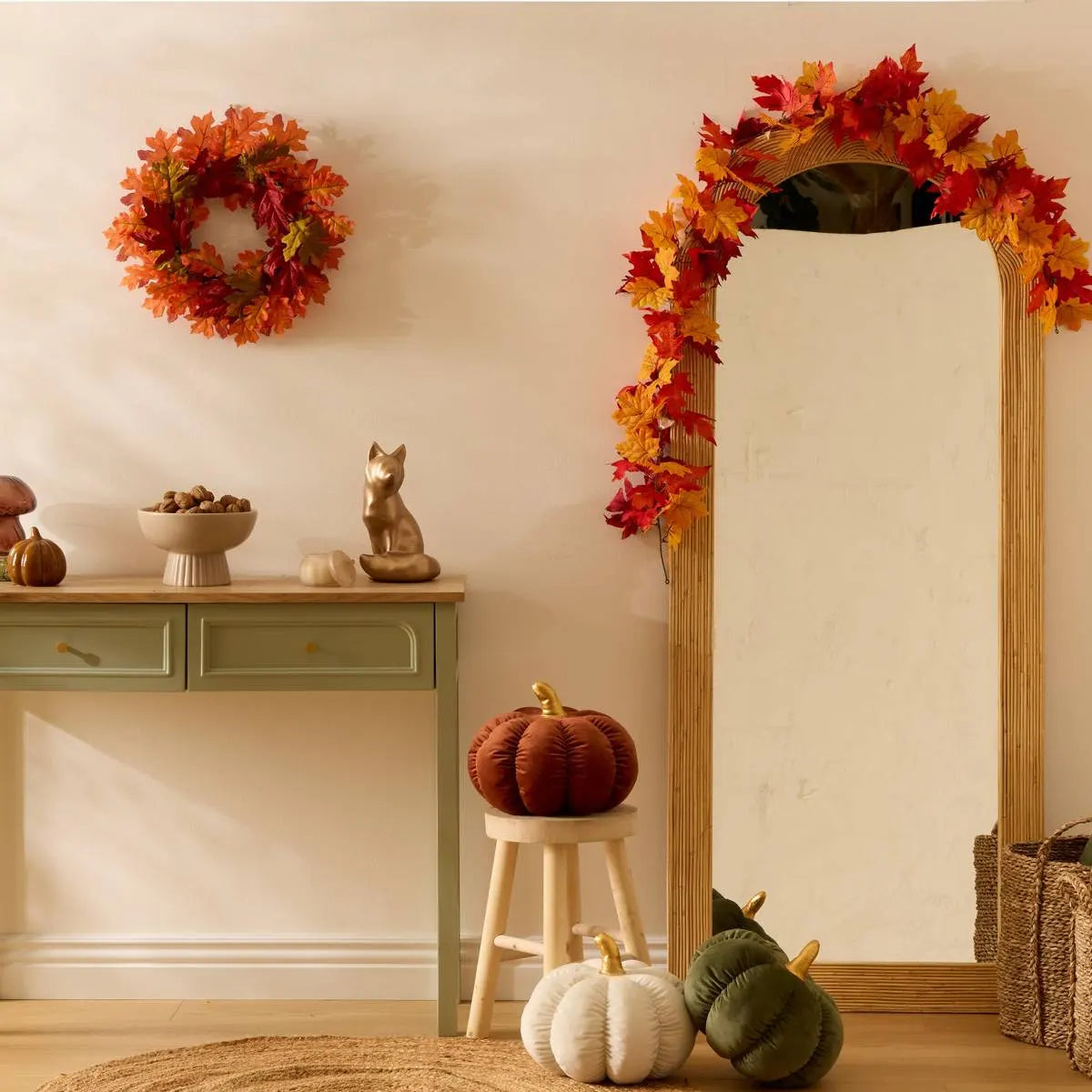 Figură decorativă atmosferă de toamnă, rășină, 27 cm