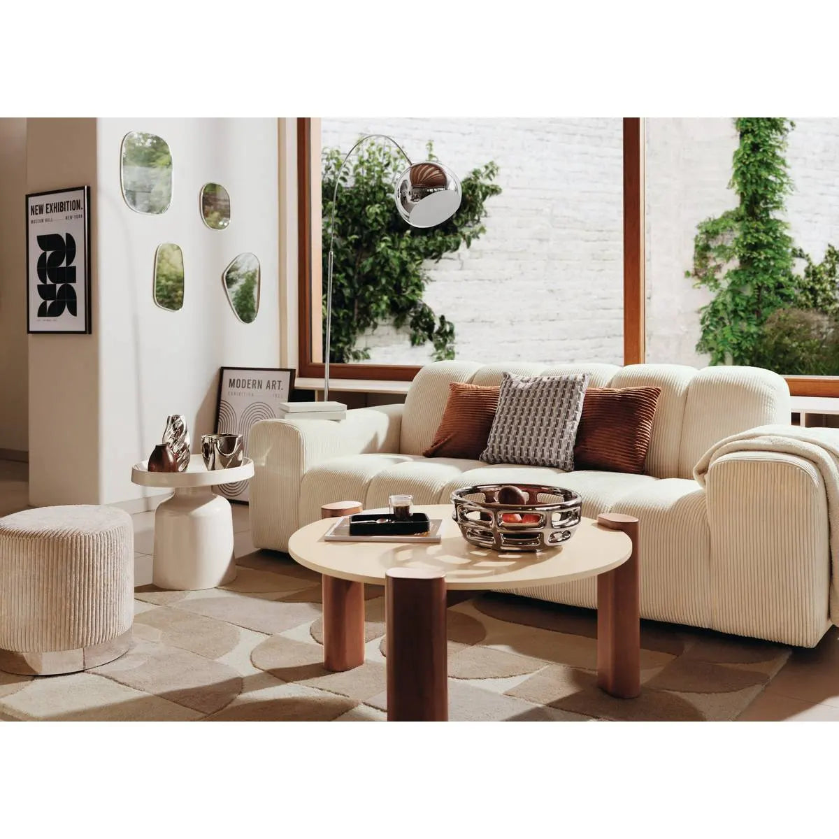 Bol Atmosphere Sky, Ceramică, Crom, Ø30x12 cm