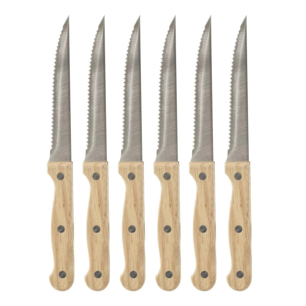 Set cuțite pentru fripțură Secret de Gourmet, lemn, 6 bucăți