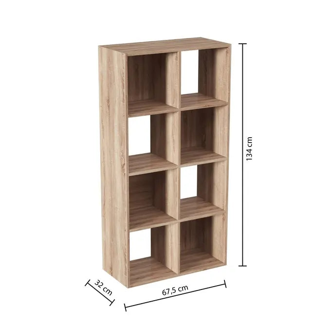 Рафт 5five Mix'n Modul, 8 отделения, MDF, 68x32x134 cm