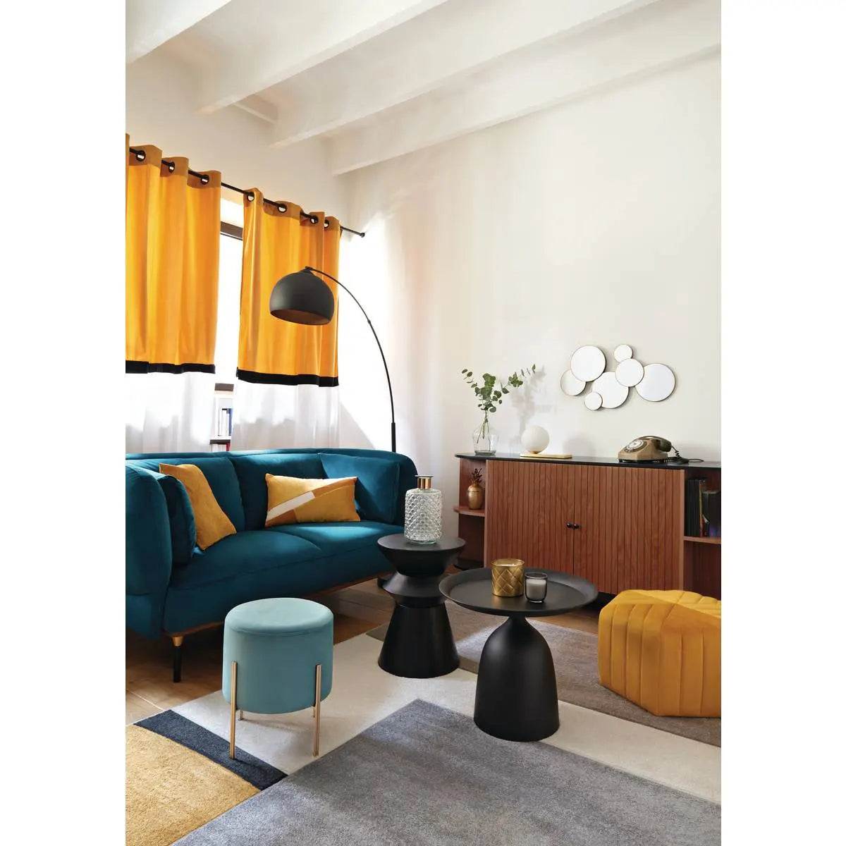 Lampă Atmosphere Hyto, Metal și Marmură, Negru, 177 cm