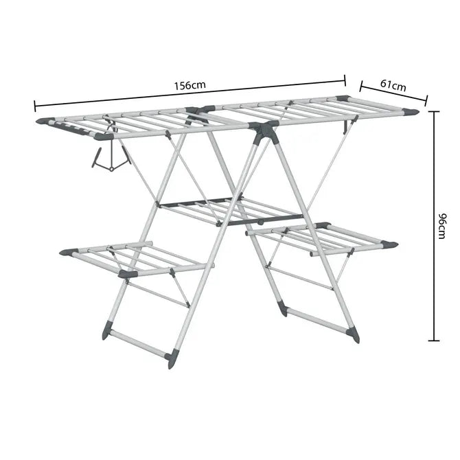 Uscător de rufe 5five Sinai cu două niveluri, Metal, 24 m