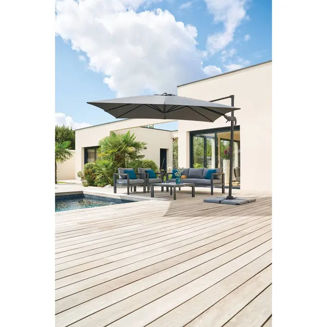 Градински чадър със странична стойка Hesperide Cayo, 3x3 m