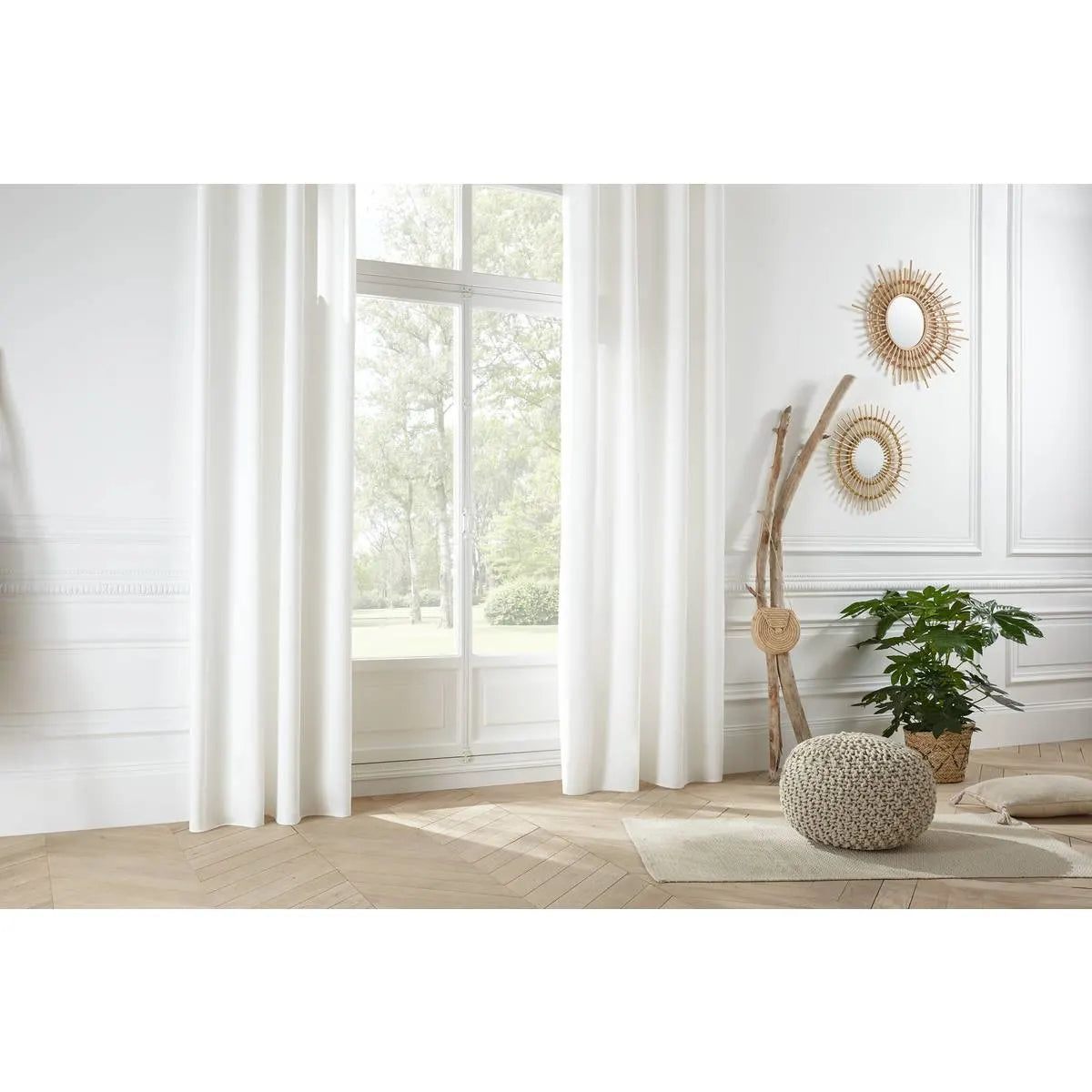 Perdea Atmosphera Memo, 140x260 cm, Gri ivoriu