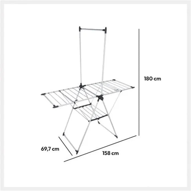 Uscător de rufe 5five Sinai cu suport pentru cămăși, Metal, 16 m